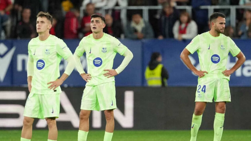 défaite du FC Barcelone face à Osasuna