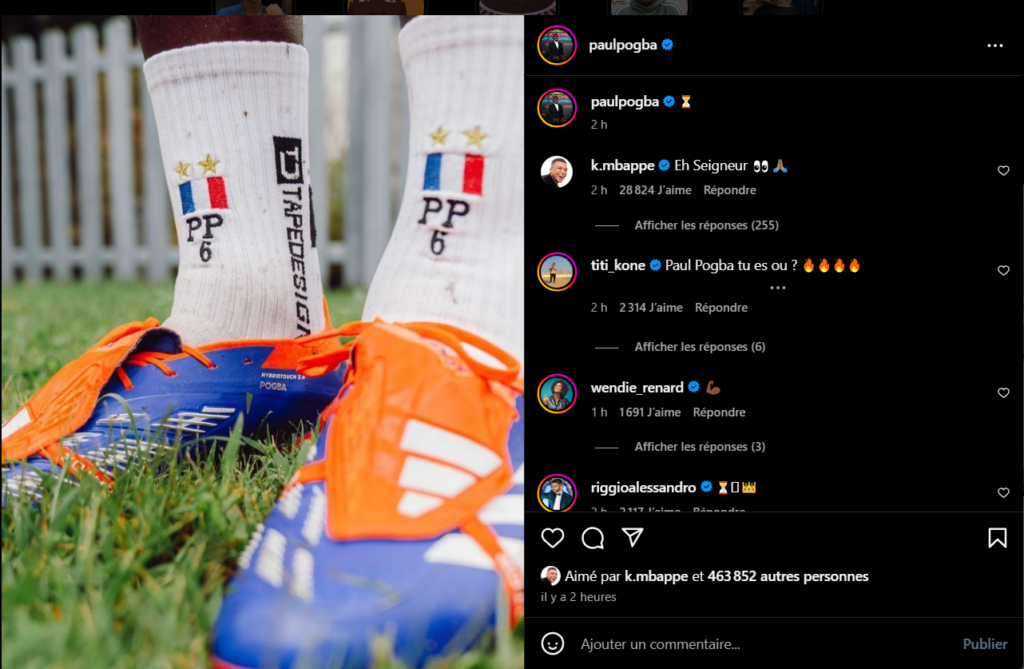 Paul Pogba retour terrain