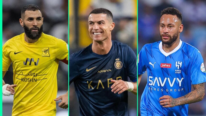 Karim Benzema, Cristiano Ronaldo et Neymar