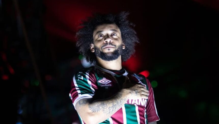 Marcelo lors de sa présentation à Fluminense