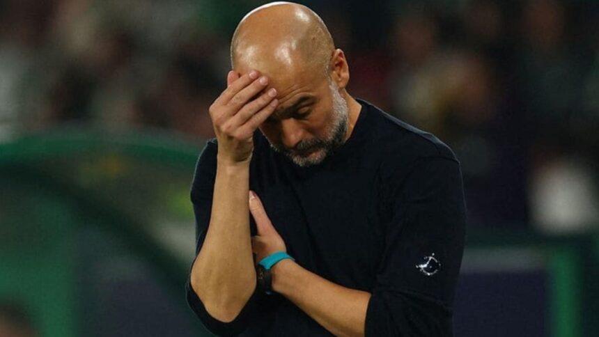 Pep Guardiola Triste