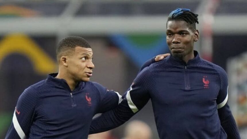Kylian Mbappé et Paul Pogba