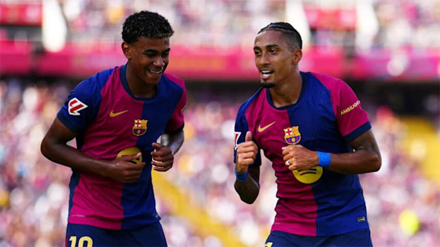 Liga : Raphinha et Yamal redonnent des couleurs au Barça