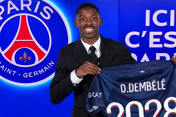 PSG : Ousmane Dembélé sacré joueur du mois en Ligue 1