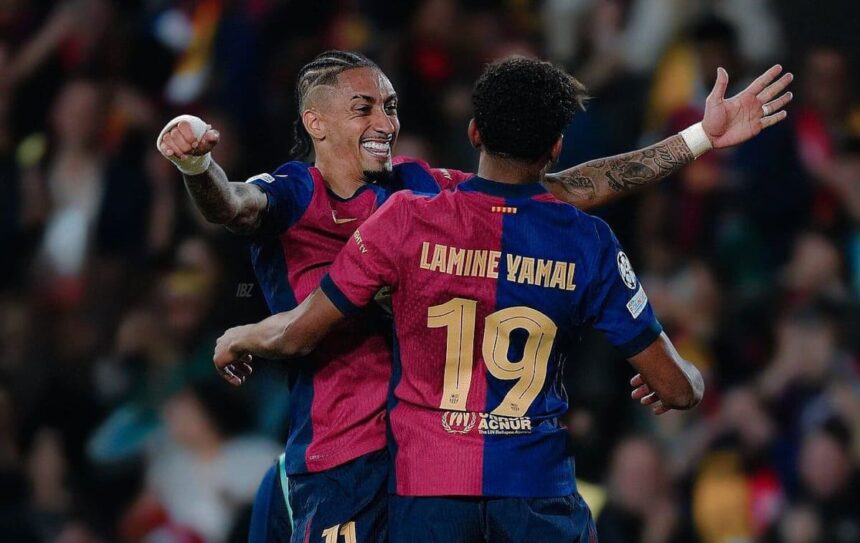 Ligue des Champions : Raphinha menace un record de Lionel Messi