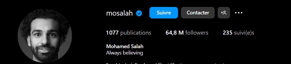 Les joueurs les plus suivis sur Instagram