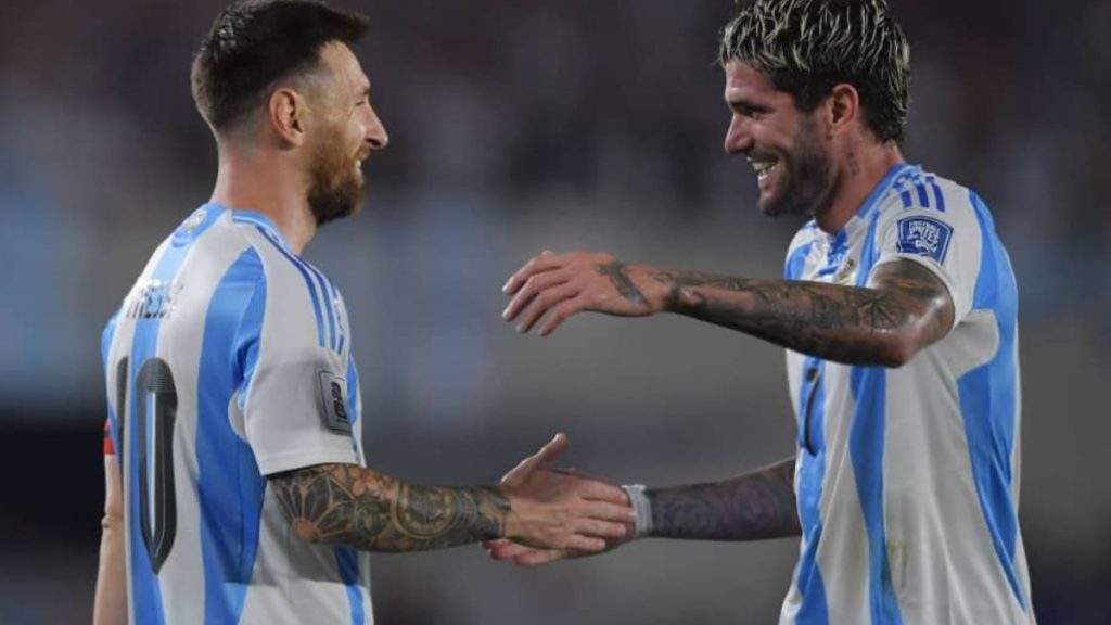 Rodrigo de Paul rejoint Lionel Messi