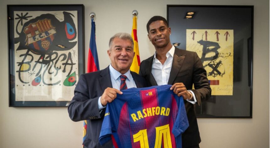 Départ de Marcus Rashford de Manchester United : le président du FC Barcelone fait des confidences