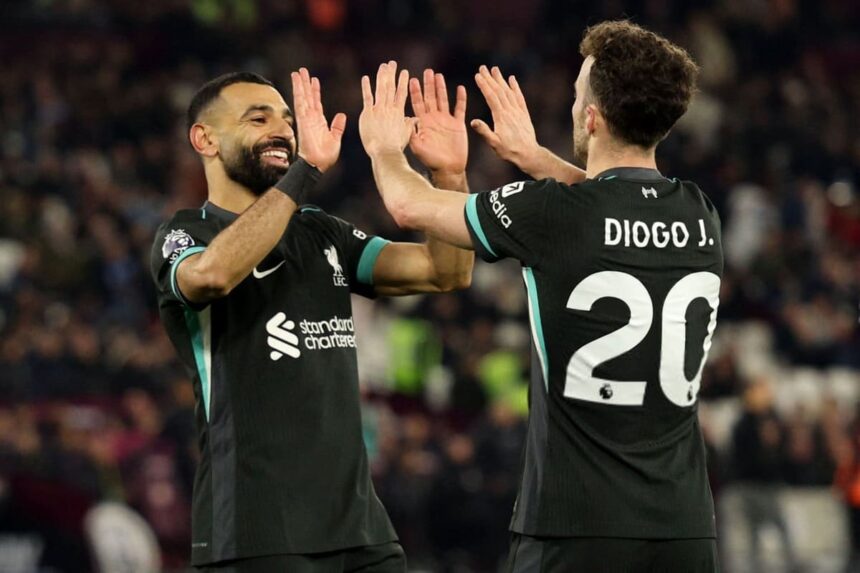 Mohamed Salah rend hommage à Diogo Jota