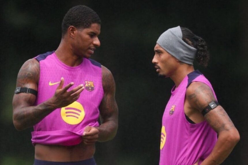 Marcus Rashford au FC Barcelone : les mots de bienvenue de Raphinha