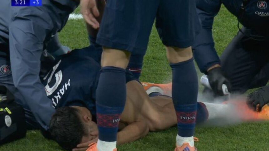PSG : Achraf Hakimi blessé, on craint le pire pour le marocain