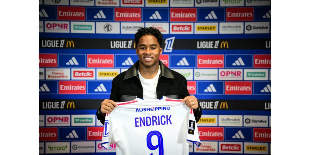 endrick a ete officiellement presente a lyon ce lundi photo afp olivier chassignole 1767625260