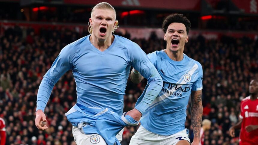Premier League : victoire de Manchester City contre Liverpool à Anfield 2-1